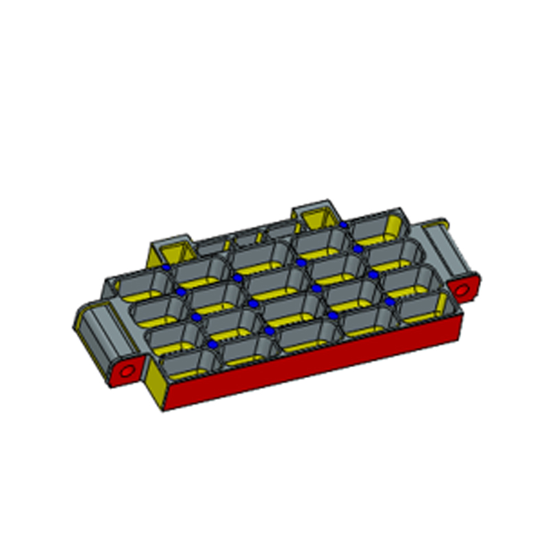 Deska s přihrádkou na baterie z tlakového lití z hliníkové slitiny Jedna forma Dva otvory Deska s přihrádkou na baterie z tlakového lití z hliníkové slitiny Jedna forma Dva otvory
